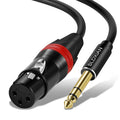 SLDXIAN XLR Female 1/4Inch 6.35mm TRS Cable Quarter Inch Jack Balanced XLR New