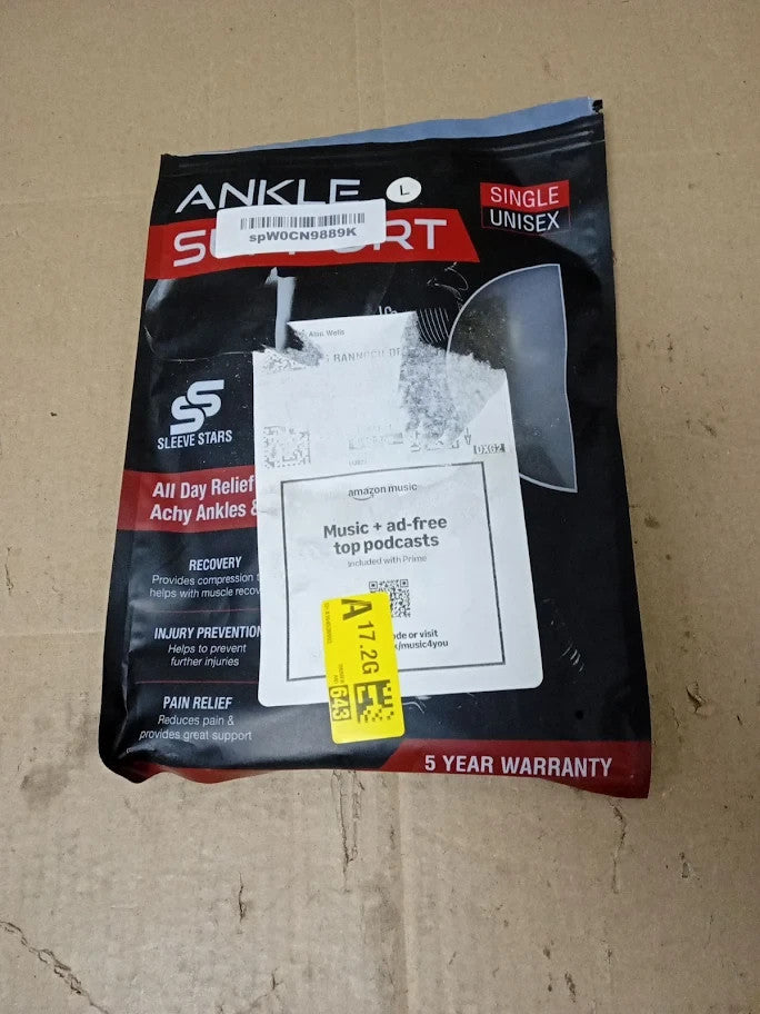 Sleeve Stars Ankle Brace Wrap Sprained Ankle Compression Plantar Large