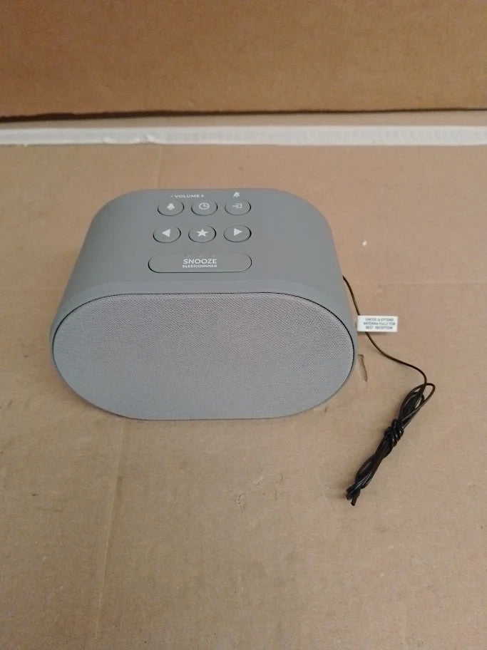 Ibox Alarm Clocks Bedside Radio Mains Powered Or Battery Led Display Grey New