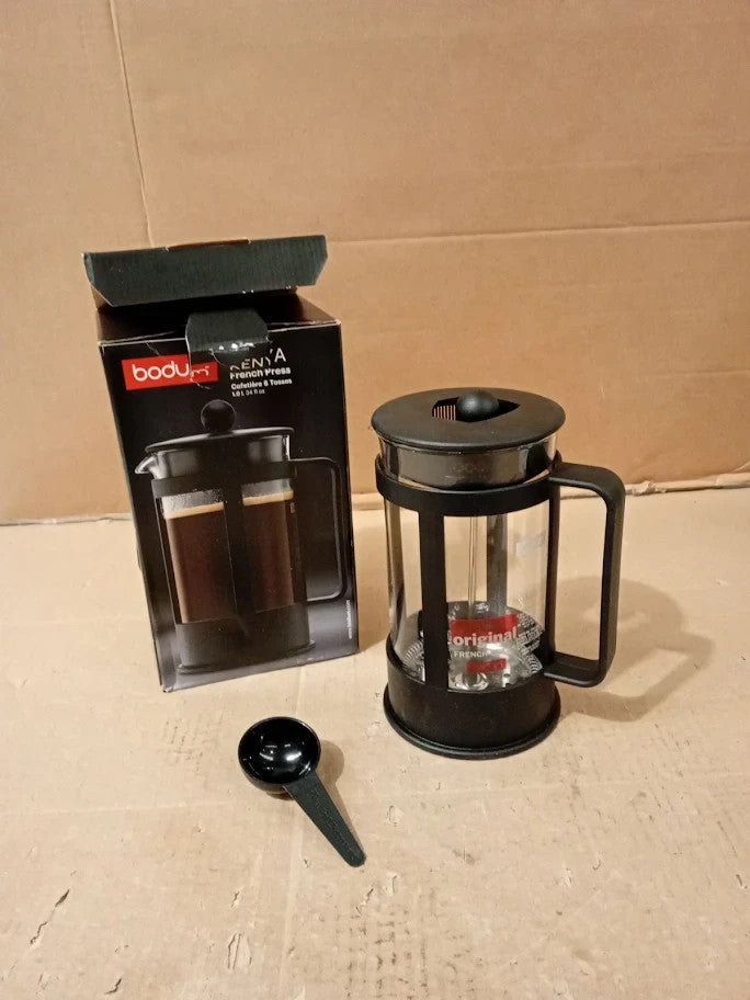 Bodum French Press Kenya 1L  8Cups Manual Coffee Maker Heat Resistant Glass