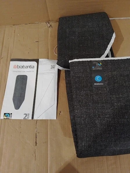 Brabantia Ironing Board Cover Denim Black 100% Cotton Top Layer 124x45x100cm New