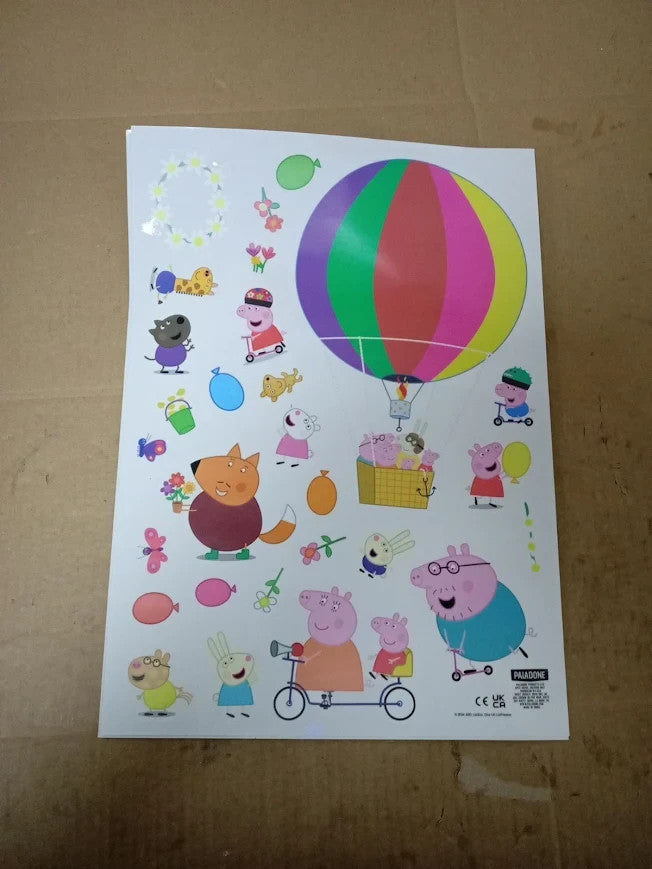 Paladone Peppa Pig Official Licensed Personalized Kids Room Wall Decals New