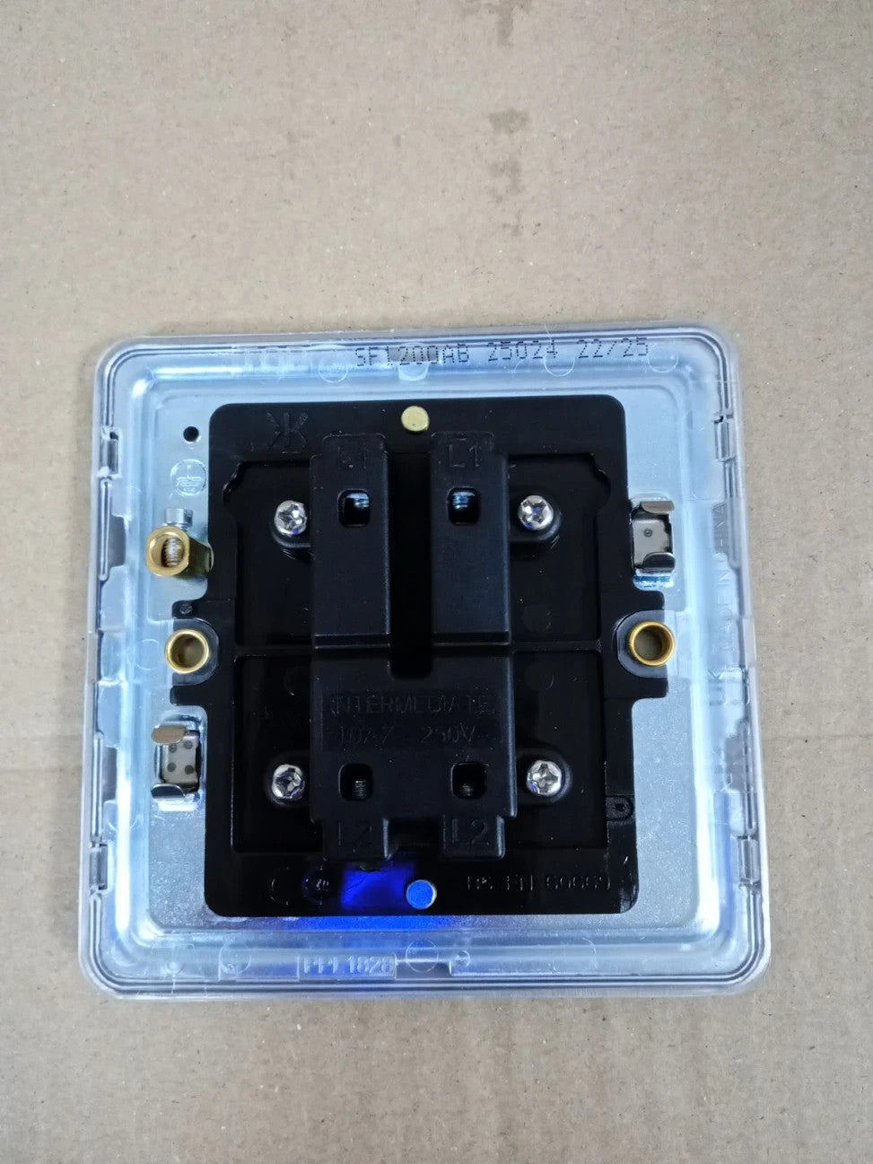 Knightsbridge 10AX Intermediate Switch Antique Brass 230V 1 Piece New