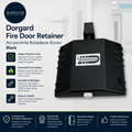 Dorgard Fire Door Retainer Acrylonitrile Butadiene Styren Black