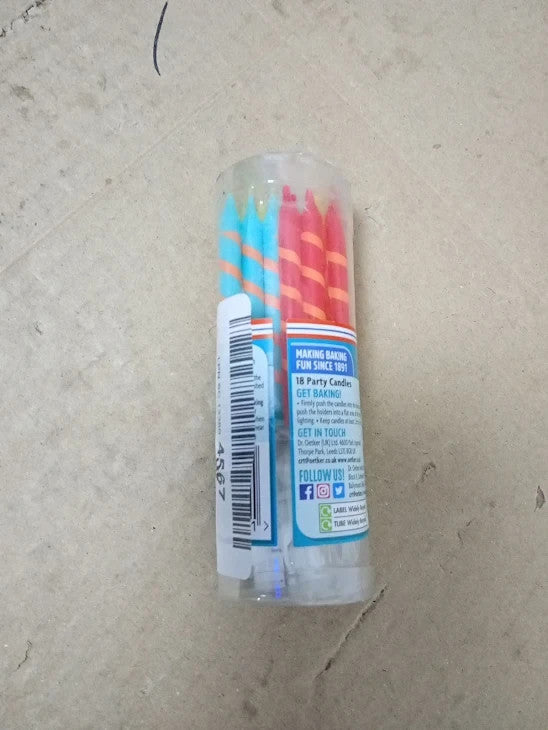 Dr. Oetker Party Candles Color Packaging May Vary New