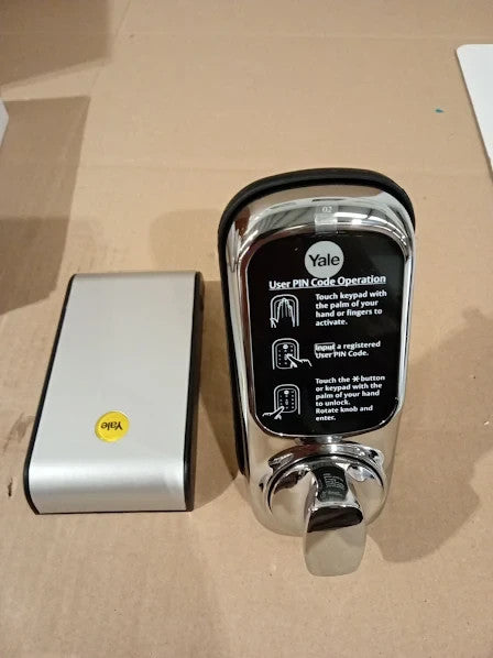 Yale Keyless Connected No Module Chrome Lockcase Alarm 8x6.5x15cm New