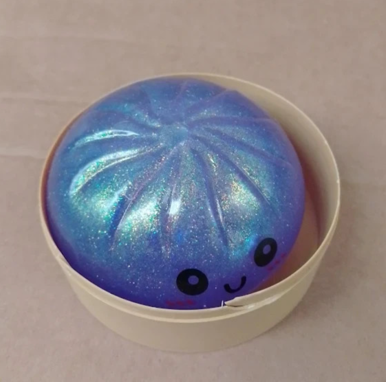 Cute Glitter Dumpling Squishy Toy Stress Ball Fidget Squeeze Sensory Design New