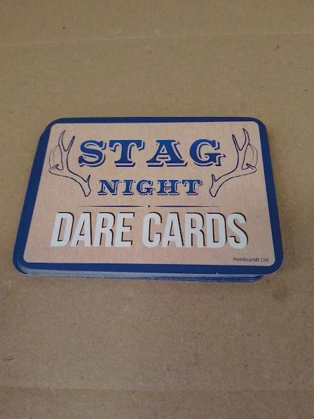 Stag Night Dare Cards Game Batchelor Party Entertaining Accessory 24pcs New