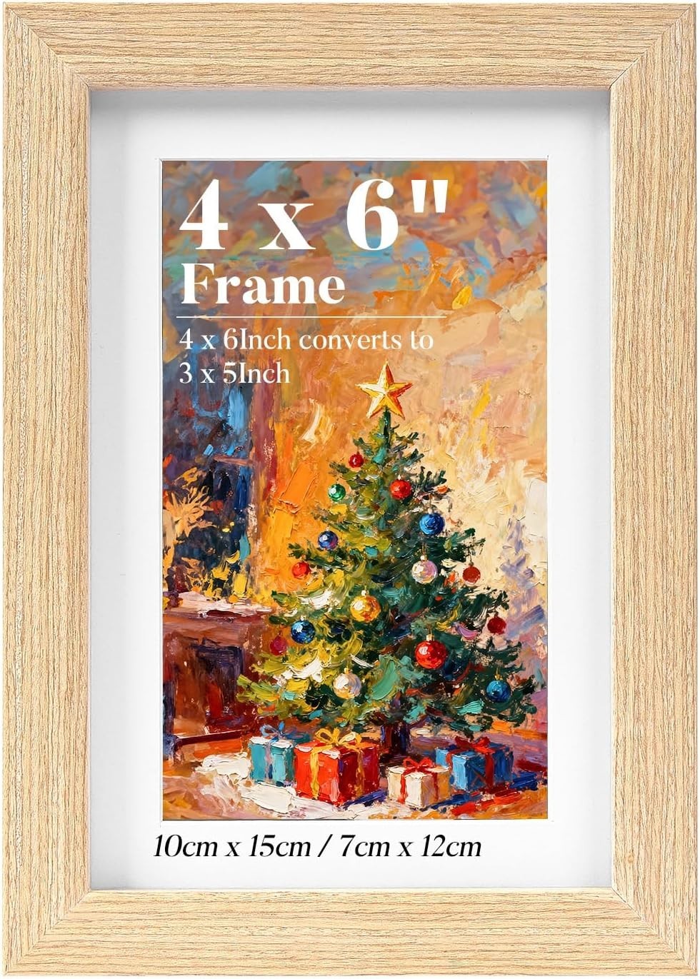 House Day 6x4 Photo Frames 100% Solid Wood Picture With 3x5 Mount Wooden New