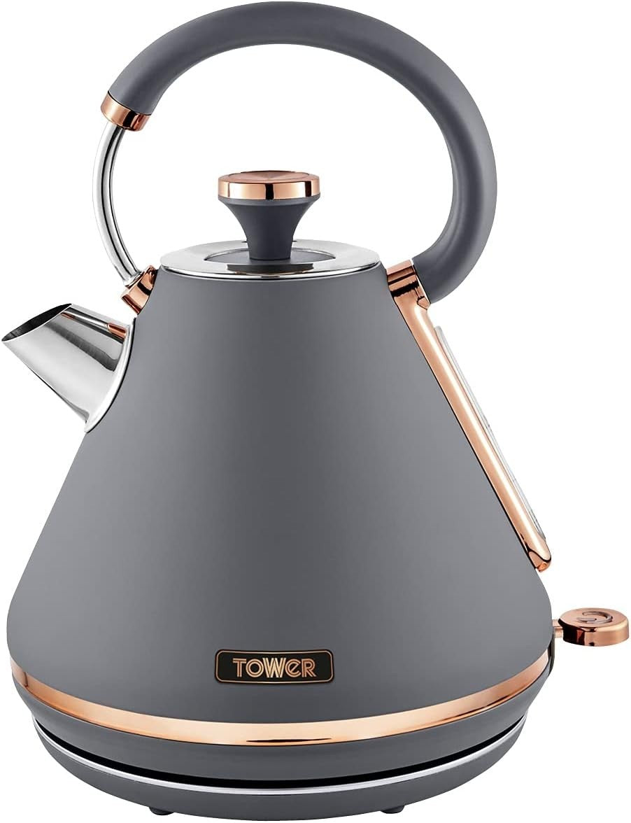 Tower T10044rgg Cavaletto Pyramid Kettle Fast Boil Detachable Filter 1.7 New