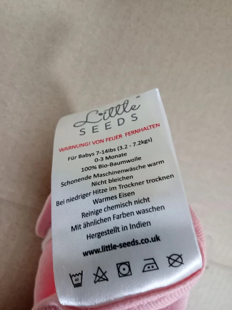 Little Seeds Swaddle Blanket 0-3 Months Organic Cotton Baby Swaddle Newborns New