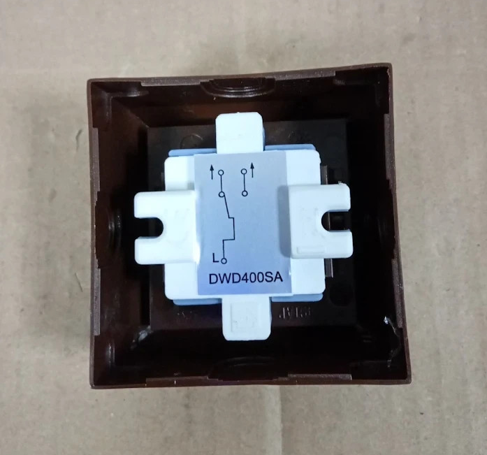 REV PlanoLuxe Surface Mounted Light Switch Brown 1 Way 2 Way Wall Switch Design