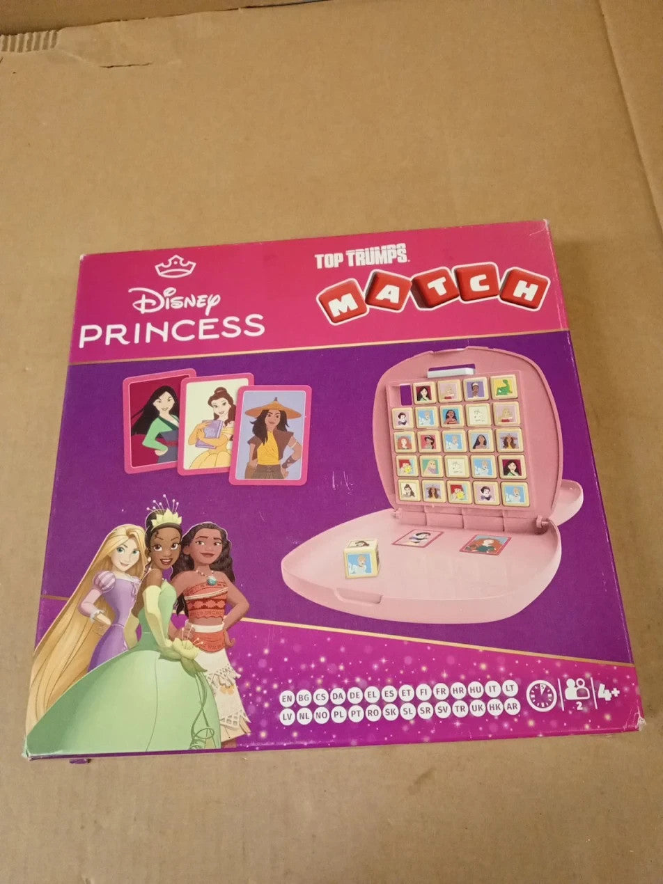 Top Trumps Match Disney Princess Board Game Multilingual 2 Player Family Travel