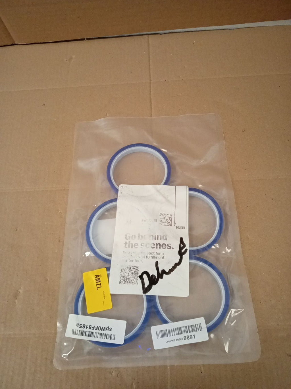 Fyguard 5 Rolls Sublimation Heat Tape 10mmx30m Blue PET Heat Resistant Tape New