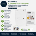 Vienrose Polaroid Photo Album Cloth Bound Book Fujifilm Instax Mini Film White