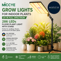 Miccye Grow Lights Indoor Plants UV IR Full Spectrum 286 LEDs Floor Plant