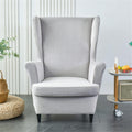 Wing Chair Slipcover 2 In 1 Removable Soft Velvet Wingback 34x25x7in New