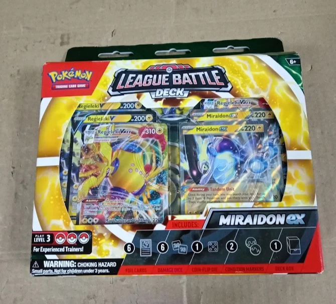 Pokemon TCG Miraidon ex League Battle Deck 60 Card Ready Play Set Design New