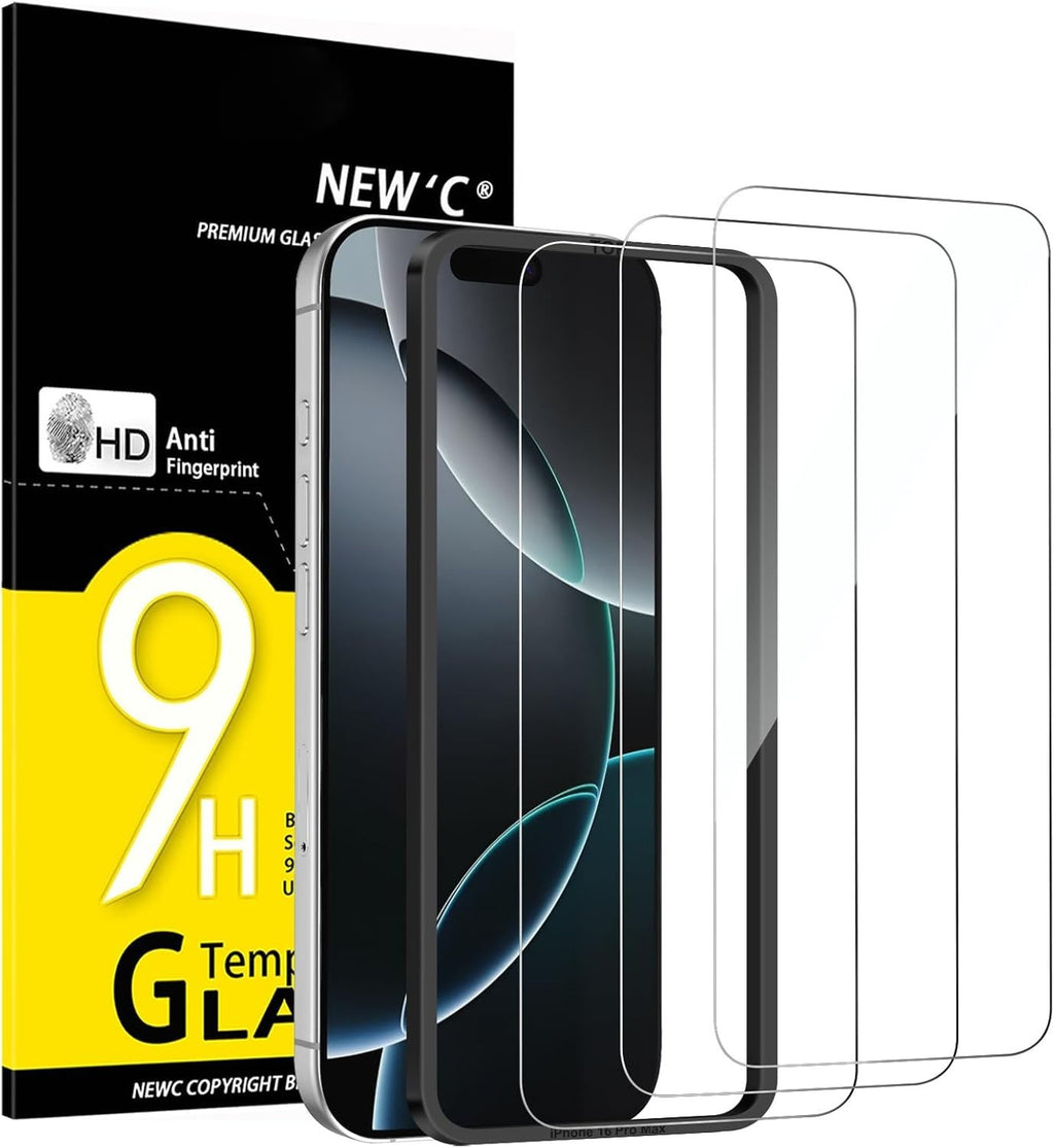 NEW'C 3 Pack Designed iPhone 17 Pro Max iPhone 16 Pro Max Screen Protector New
