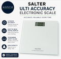 Salter Ultimate Accuracy Digital Bathroom Scales Toughened Glass Platform Silver