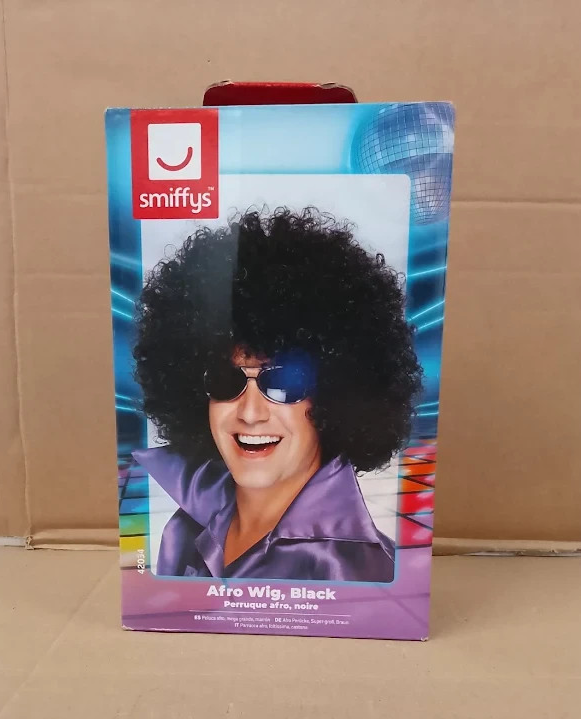 Mega Huge Afro Wig Costume Accessory Black Fancy Dress Premium Quality Design