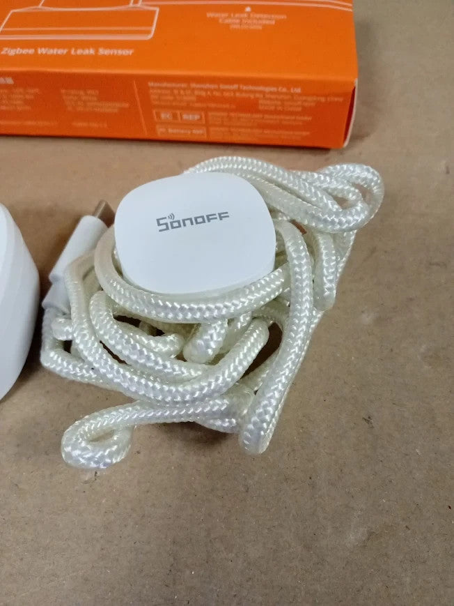 Sonoff SNZB05P Zigbee Water Leak Sensor Detection Cable Alarm System Smart New