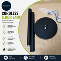 LGMCF Cordless Floor Lamp 8000mAh Rechargeable LED  Office Home Black New