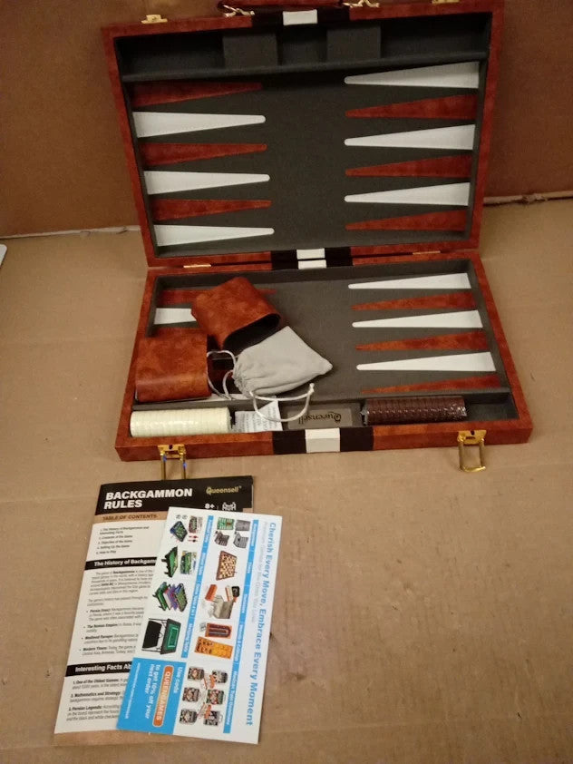 Large Backgammon Sets Adults Classic Board Games 2 Players Premium Board New