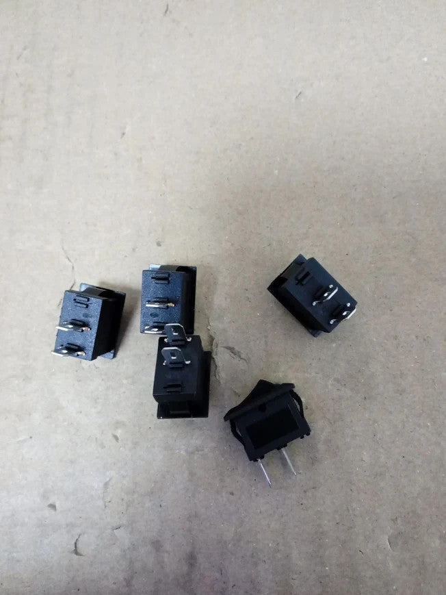 Sourcing Map 5pc KCD11 AC 125V 6A 250V 3A SPST 2 Terminal 2 Position On Off New