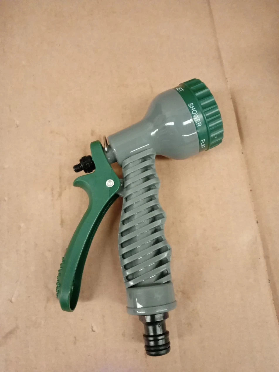 Green Haven Garden Hose Pipe Reel 10m 32ft Lightweight Compact 7 Pattern Spray