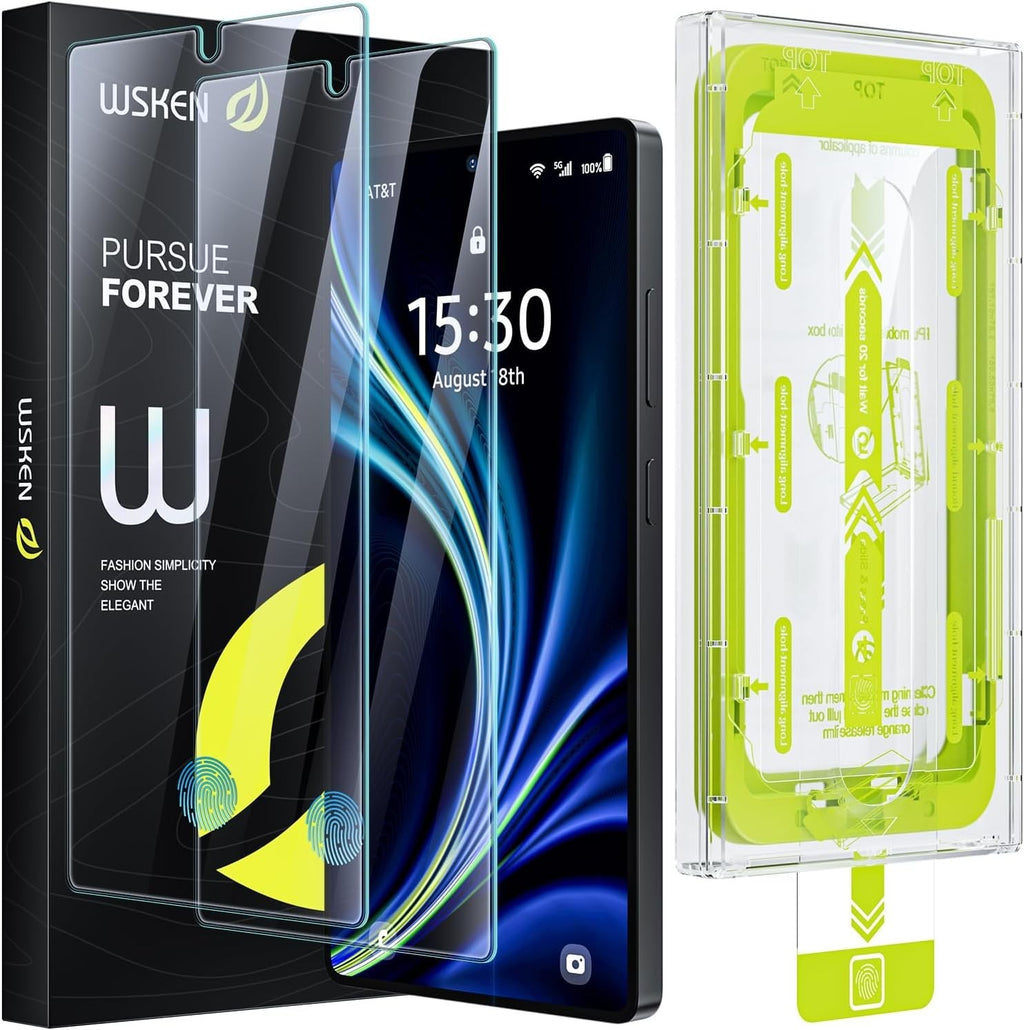 Wsken Samsung Galaxy S25 S24 Screen Protector Fingerprint Unlock Support New