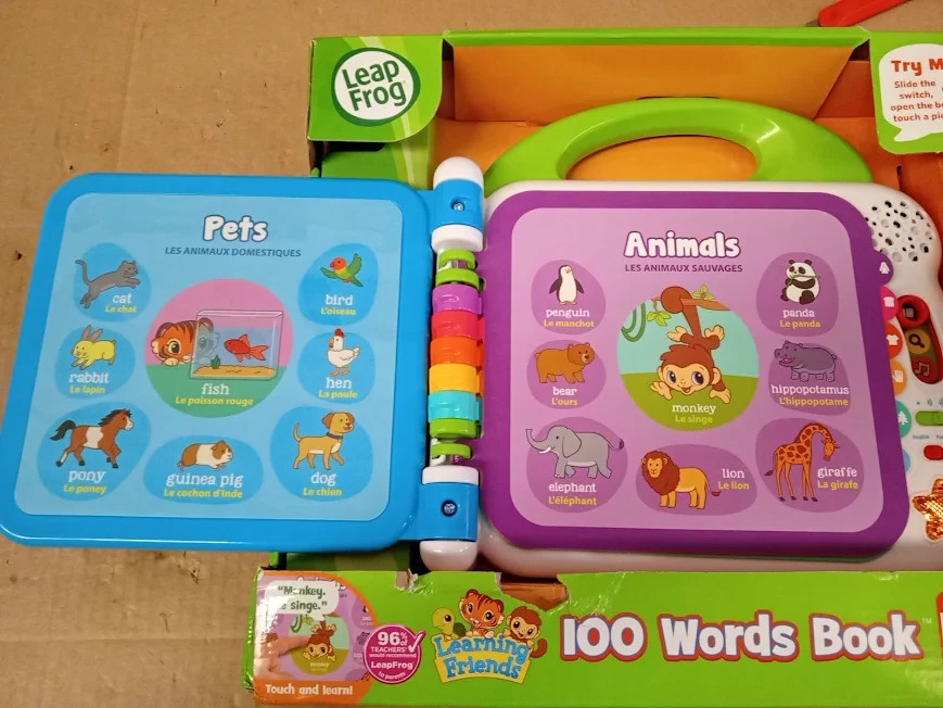 LeapFrog 601503 Learning Friends 100 Words Baby Book Educational Interactive 1+