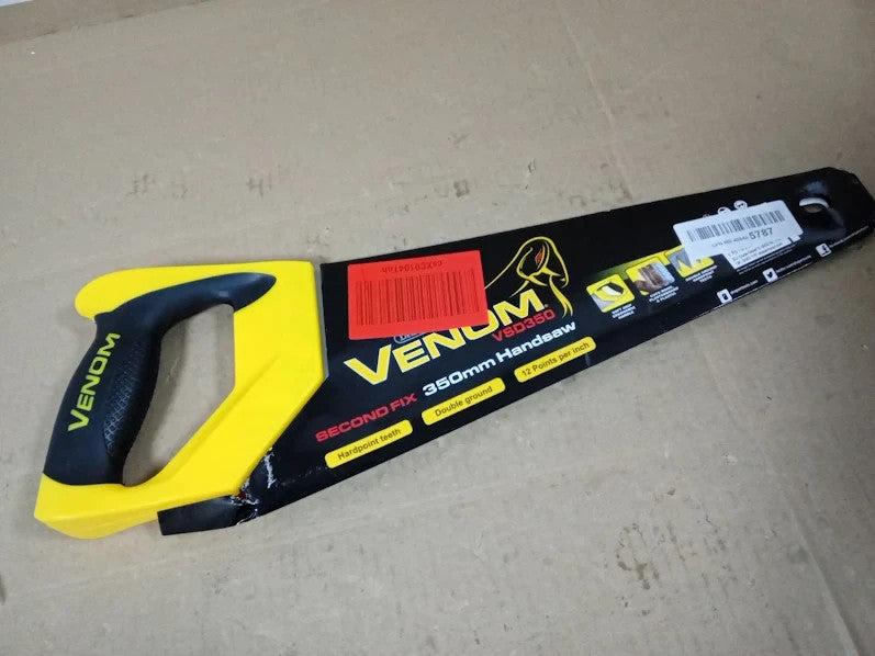 Draper Venom Handsaw 350mm Second Fix Double Ground Hand Too High Carbon New