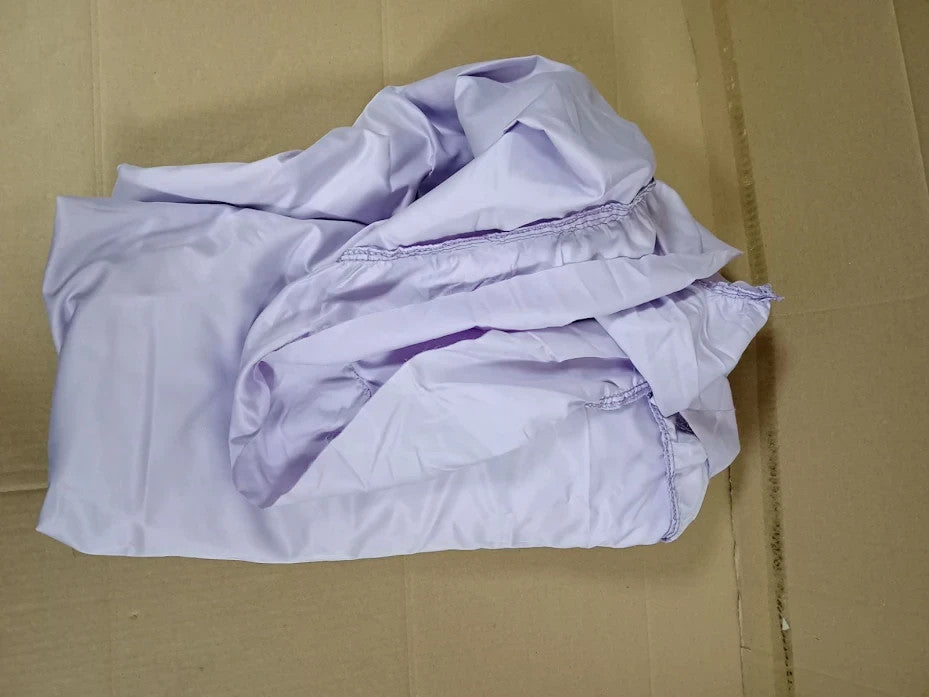 Lush Decor Reyna Romantic Ruffle Window Curtain Panel 54x84 Inch Lilac Pair New