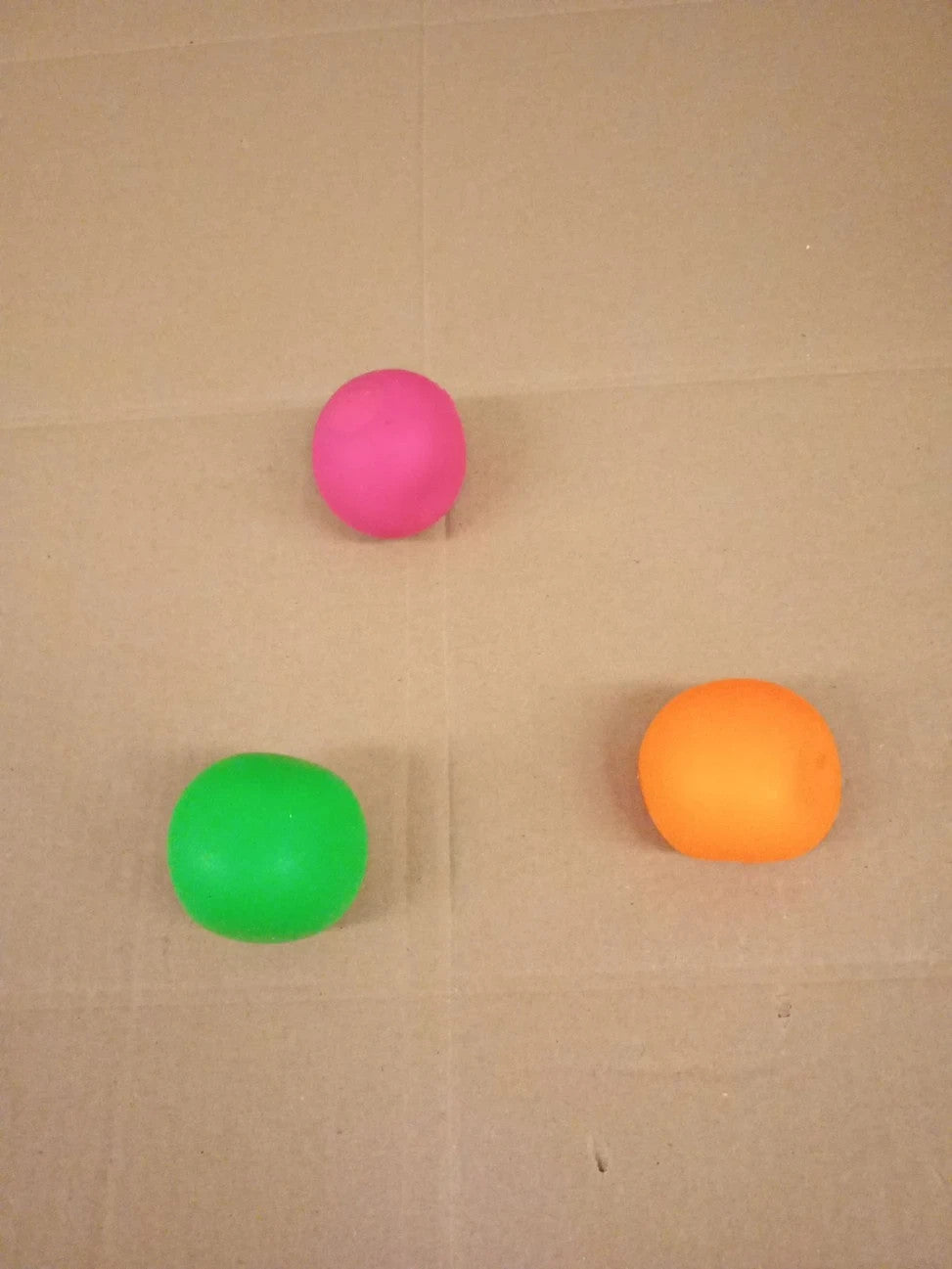 Tobar Neon Diddy Squish Ball Tactile Fidget Toys 3 Pieces 5.4x5.4x5.4cm