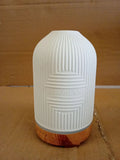 White Ceramic Diffuser 200ml Auto Shut Off &Time Essential Oil Diffusers