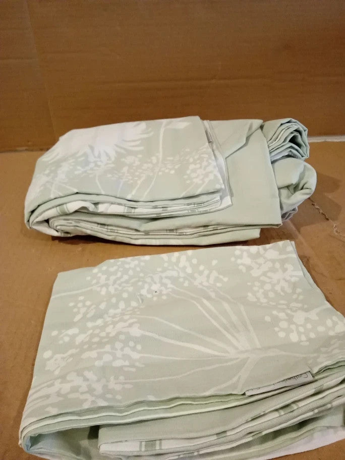 Catherine Lansfield Meadowsweet Floral Reversible Super King Duvet Cover Set New