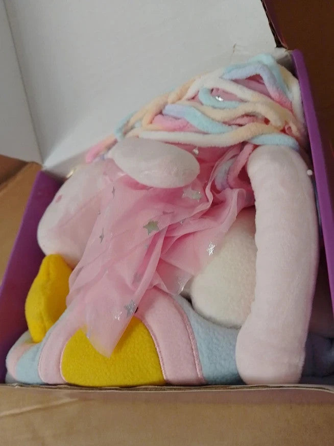Girls Unicorn Cuddly Toy 43cm Plush Doll Outfits Bag Wings Birthday Gift New