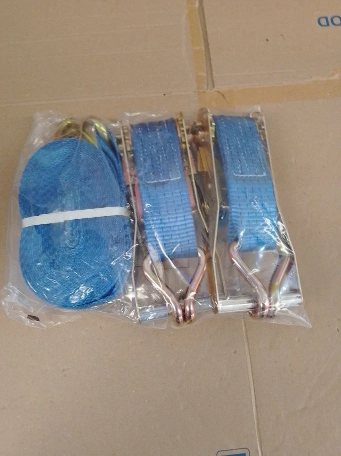 Heavy Duty 5000kg Lashing Straps Ratchet Hook Weatherproof 1pc Blue New