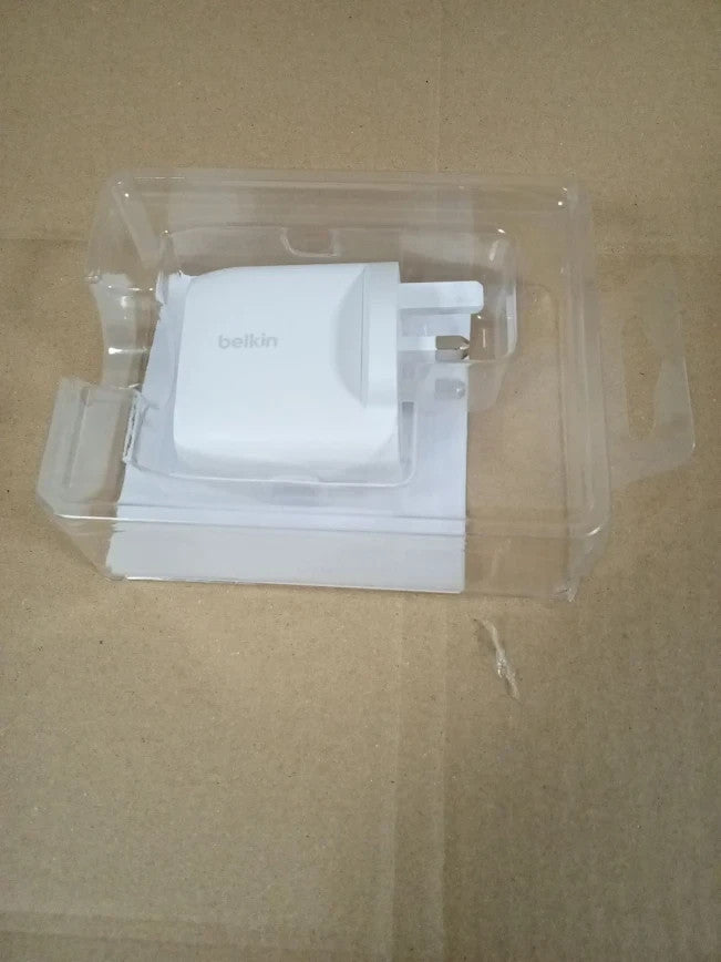Belkin BoostCharge Dual USB PD GaN Wall Charger 63W USB C Fast Charger White