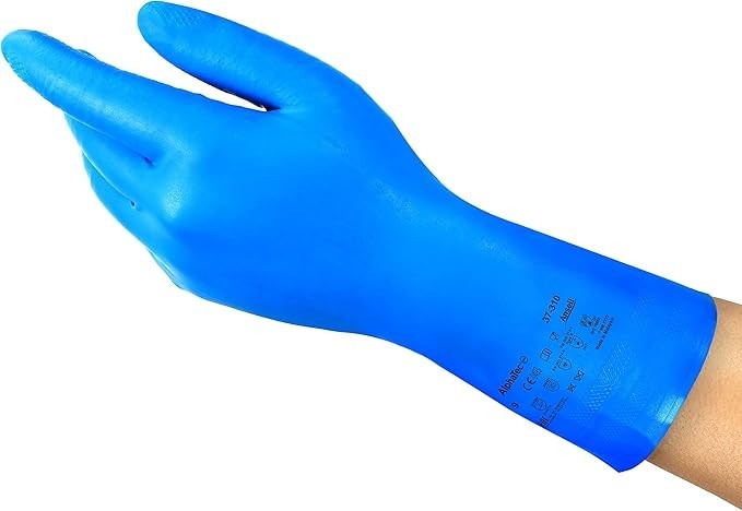 Ansell AlphaTec 37310,Multipurpose Nitrile Gloves Reusable Latex Free Large New