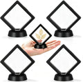 4pcs 3D Floating Display Frames Coin Holder Portable Small Box Coin Display New