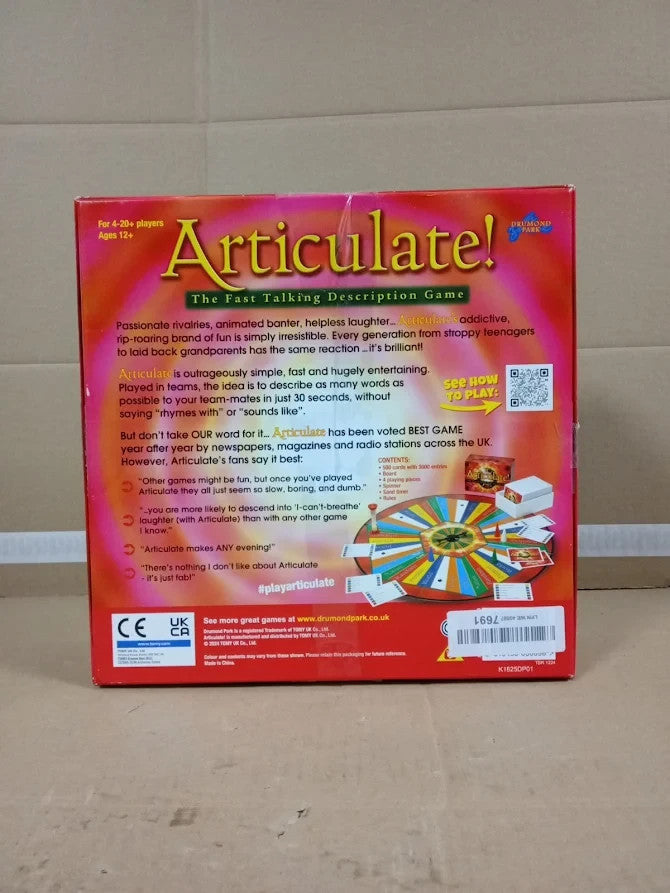 Drumond Park Articulate Family Board Game Fast Talking Party Game 12+ Modern