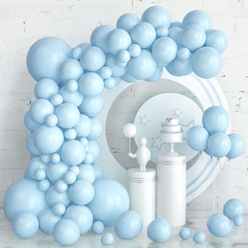 Macaron Blue Balloons Garland Arch Kit Pastel Latex Birthday Baby Shower Wed New