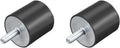 Sourcing Map M8 Absorber Rubber Mounts 40x40mm Vibration Isolators 2 Pieces New