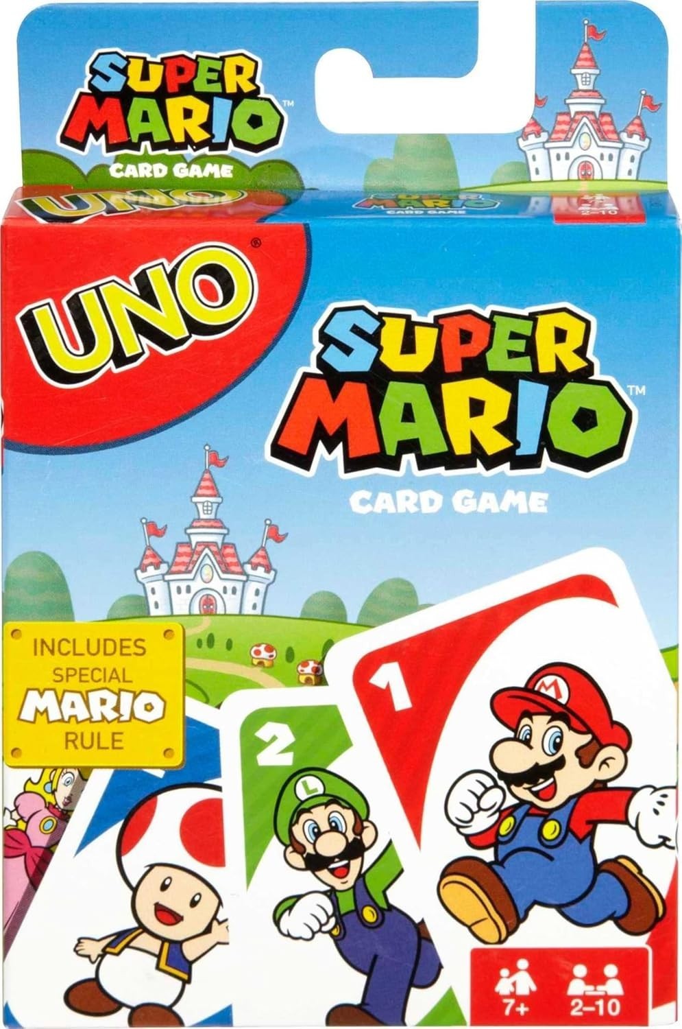Mattel Games UNO Super Mario Card Animated Character Themed Collector 7+ New