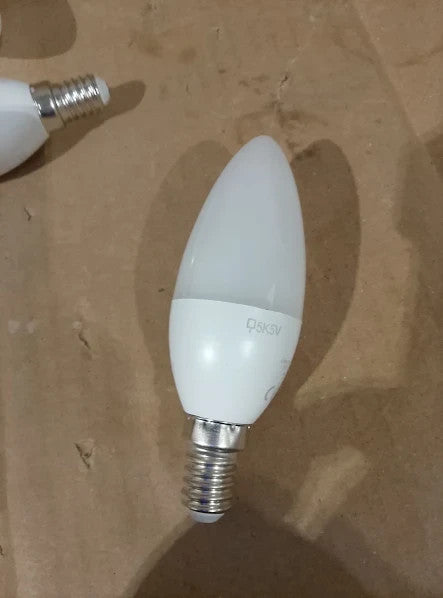 Amazon Basics LED E14 Small Edison Screw Candle Bulb 4.9W 40W Pack 6 New