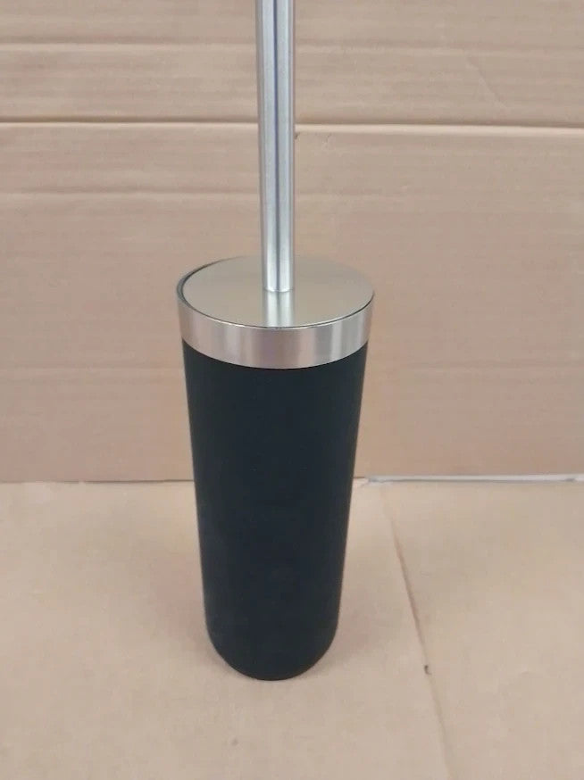Habitat Toilet Brush Black Silver Design Bathroom Cleaning Accessory Holder
