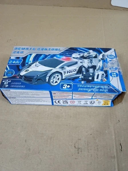 Getatoy Toys Transforming Remote Control Police Car Toys Gifts Robot 5+