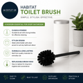 Habitat Toilet Brush Grey Bathroom Fully Assembled 38.5x9.5x9.5cm